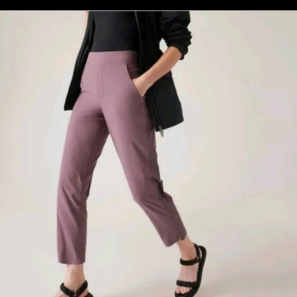 Athelta Brooklyn Ankle Pant Mauve Size 22. Like New